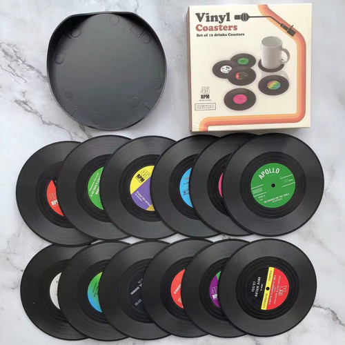 Set bunte retro vinyl - set,
