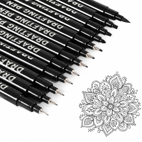 Qlk fineliner schwarz - 12,