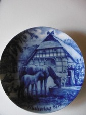 Muttertagsteller  Berlin Design, Echt Kobalt, 1 Teller, 1978 Durchmesser 18 cm