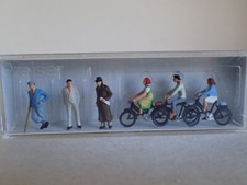 Preiser Passanten Radfahrer 3x
