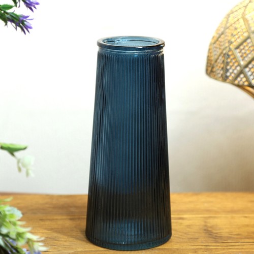 Blaue große gerippte glas - blaue,