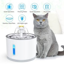 Trinkbrunnen Haustier Automatisch Wasserspender für Katzen Hunde Mit Filter 2.4L