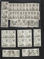 Briefmarken DDR Ulbricht 1965, 1 MDM, Mi. 187 4erBlocks, gestempelt