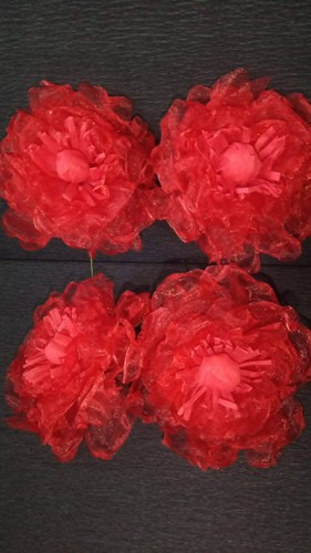 Krepp papier organza - x, papier+organza