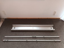 Auffahrrampe Aluminium 1700x250x90mm mit 2 Befestigungsschien Alu für Wohnmobile