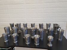 24 Becher, Zinnbecher Marken