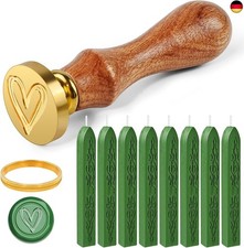 8 Stück Siegelwachs Grün