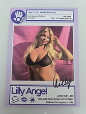 LILLY ANGEL AUTOGRAMM SIGNIERT AUTOGRAPH SIGNED Autogrammkarte Erotik Model