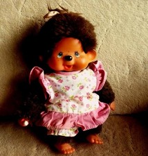 nettes Monchhichi Sekiguchi Mädchen  • 1974 herg. Japan •  20 cm
