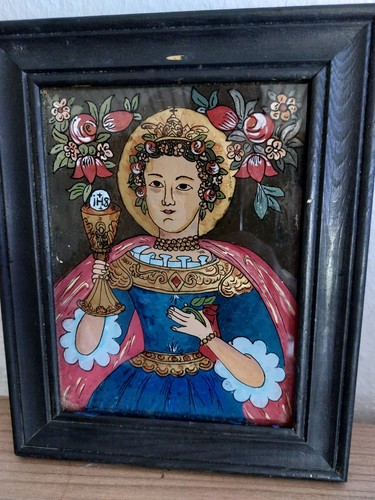 Hinter glasbild heilige - hinter,