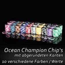 50 Poker Chips ABGERUNDETE