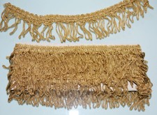 Fransen Borte 3m/2m 4,5 cm breit goldfarbene  Bänder Zierband zum aussuchen