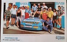 PORSCHE 944 TURBO CUP PLAKAT POSTER WORLD CUP KYALAMI 1989 TEAM STRÄHLE DIN A3