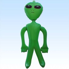 Alien aufblasbar 85cm Scherzartikel Deko Dekoration Partydeko Ausserirdischer