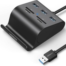 USB Kartenleser USB 3.0 Hub mit Card Reader SD/TF/MS/M2 Kartenlesegerät