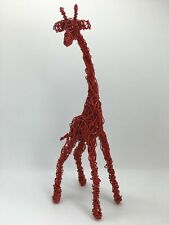 Dekoration aus Draht - Giraffe - Rot