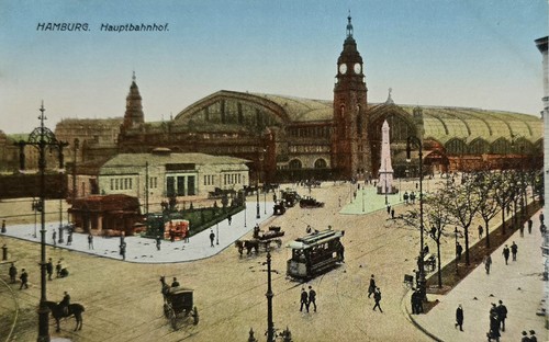 Hamburg bahnhof 1920 alte - hamburg,