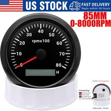 85mm Black Tachometer