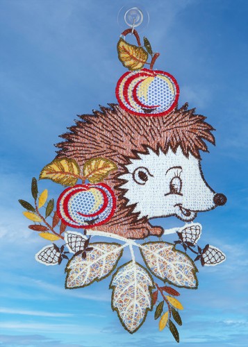 Fensterbild herbst igel cm - igel,