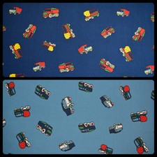 Baumwollstoff Baufahrzeuge