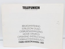 Bedienungsanleitung Gebrauchsanweisung Telefunken Fernseh und Rundfunk GMBH oper