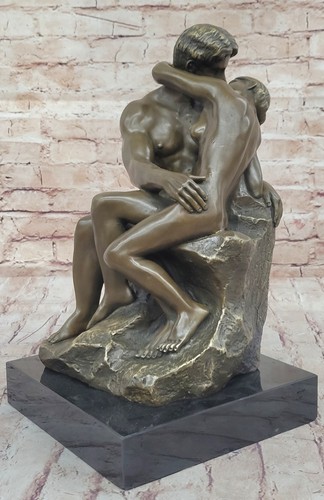 Unterzeichnet bronze statue - bronze,