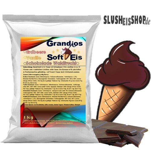 Eispulver schoko 1kg softeis - 1kg,