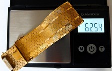 Armband Gold vergoldet - 20cm lang - 3cm breit - 62g