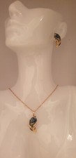 Set halskette ohrringe natur - ohrringe,