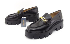BADURA Plateau Slipper Loafer Schuhe Damen Halbschuhe Leder Schwarz Gr. 39
