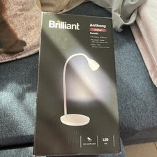 BRILLIANT Lampe Anthony LED Tischleuchte titan | 1x 2.4W LED integriert, (200lm,