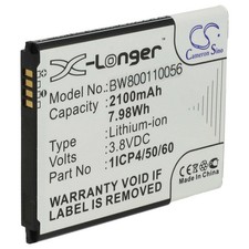 Akku für Beurer 952-62, 952.62, BY77 Babyphone 2100mAh