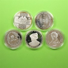 BRD 2013 5x 10 Euro Silber-Gedenkmünzen in Kapseln PP Spiegelglanz