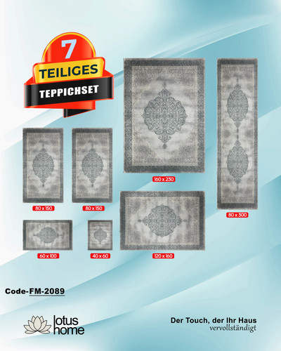 Teiliges teppich set 2089 - 7-teiliges, fm