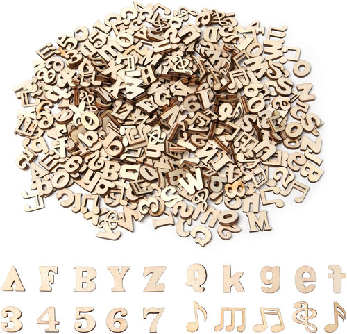 404 stück buchstaben holz - 404,