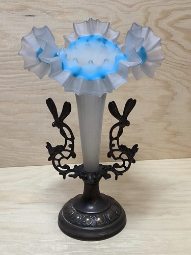 Jugendstil vase plissee glas - jugendstil,