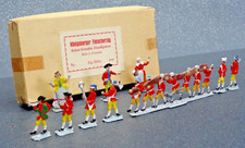 Set 10 x alte Zinnfigur Zinn Flachfigur im OK Königsberger Fleischer zug Metzger