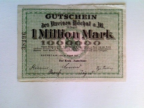 Notgeld kreis höchst - notgeld,, a.m.,
