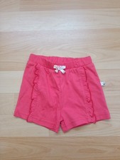 Baby Mädchen Shorts Kurze Hose Rot Gummibund Größe 62