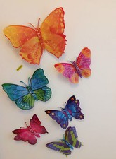 6 Set 3 D Schmetterlinge Wandtattoo Wanddeko Wandtatoo Wandaufkleber EXY6609