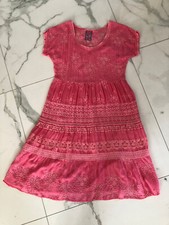 JOHNNY WAS USA Gr. S Pink Rayon Lochstickerei Fast Neu Zrageleicht Top Fashion