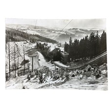 Ansichtskarte AK Klingenthal Sachsen Skisprung Winterlandschaft Schnee Gl. 1973