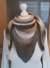 Tuch Dreieck Strick handmade Dreieckstuch  Schal superweich Baumwollmix NEU !