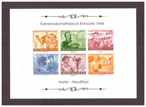 Deutsches reich 1944 - 1944, entwurf
