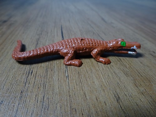 Vintage spielfigur krokodil - 1,