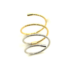 Gelbgold Ring Und Weiß 18K