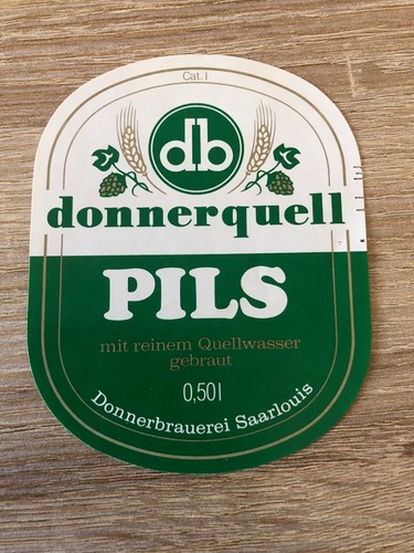 Bieretikett donnerbrauerei - bieretikett,