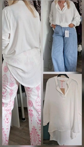 Vokuhila bluse weiß basic - vokuhila-bluse,