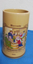 ??Bierkrug Wolferstetter Bier Bierrunde 1986 Krug Oettingen .4 gelitert