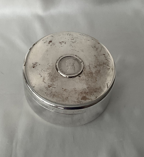 Massive silberdose 800 silber - massive,